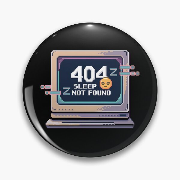 Item preview, 404 Sleep Not Found Pixel Art Artwork designed and sold by Hooodify.
