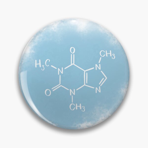 Item preview, Caffeine chemical molecule  designed and sold by dudaoliveira.art.