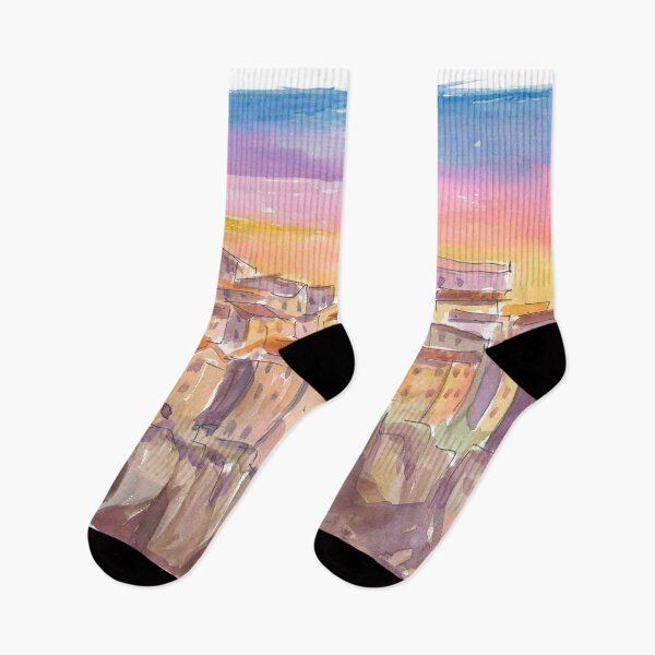 Item preview, Golden Sunset Over Pitigliano’s Timeless Hilltop Charm designed and sold by artshop77.