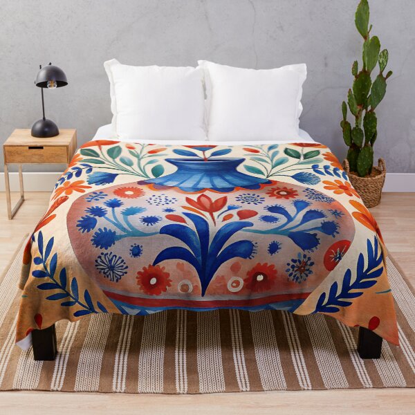 Item preview, Mexican pottery-inspired art design designed and sold by dulceguavashop.