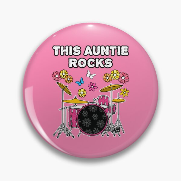 Item preview, This Auntie Rocks, Mother's Day Drums, Female Drummer designed and sold by doodlerob.