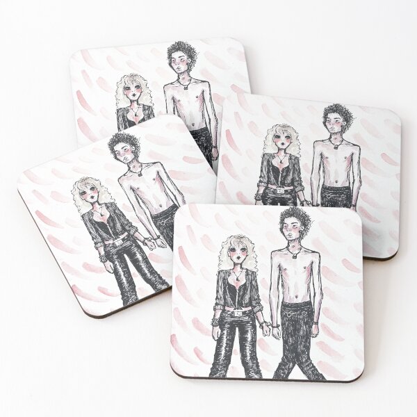 Item preview, Nancy & Sid – Punk Love Illustration (with colour) designed and sold by venskula ♡.