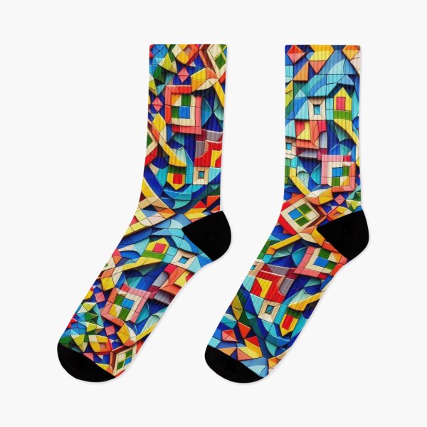 Item preview, colorful geometric shapes designed and sold by Dogandesighn.