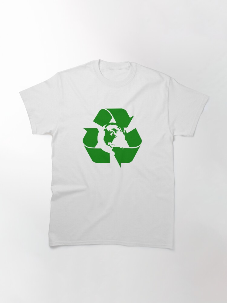 Thumbnail 3 of 7, Classic T-Shirt, Earth Day Recycle Reuse Reduce Design designed and sold by EthosWear.