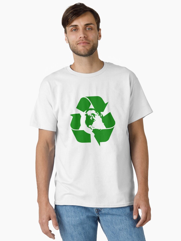 Thumbnail 2 of 7, Classic T-Shirt, Earth Day Recycle Reuse Reduce Design designed and sold by EthosWear.