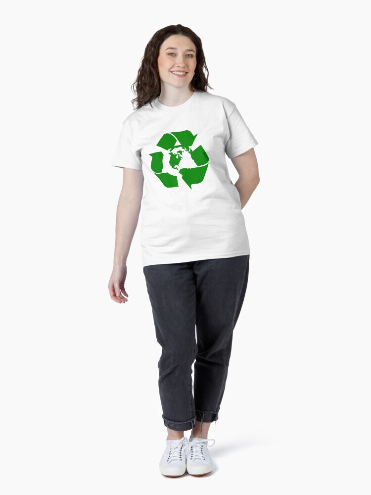 Thumbnail 4 of 7, Classic T-Shirt, Earth Day Recycle Reuse Reduce Design designed and sold by EthosWear.
