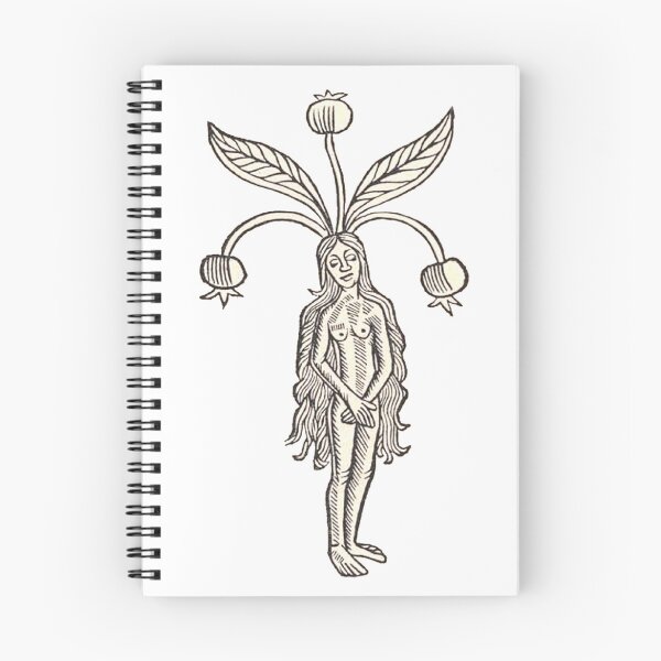Item preview, Woman Mandrake Woodcut Art  designed and sold by HawthorneFlame.
