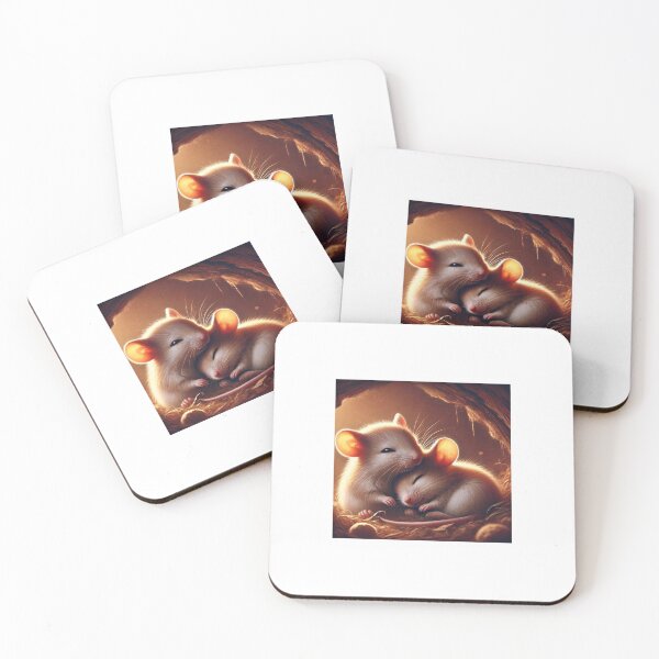 Item preview, 2 mice lying in a cave and cuddling designed and sold by Mxqxm.
