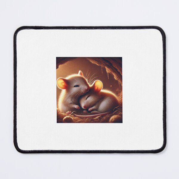 Item preview, 2 mice lying in a cave and cuddling designed and sold by Mxqxm.