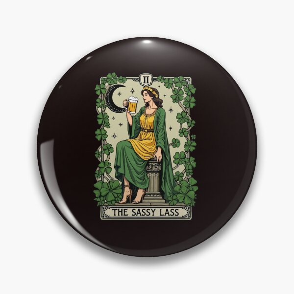 Item preview, Funny Patrick's Day The Sassy Lass Tarot Card  designed and sold by AxelBrook.