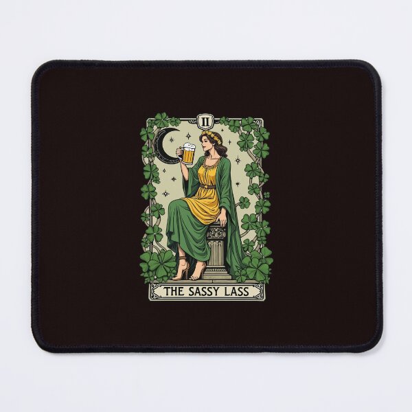 Item preview, Funny Patrick's Day The Sassy Lass Tarot Card  designed and sold by AxelBrook.