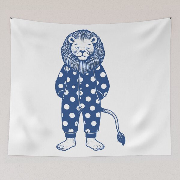 Item preview, Sleepy Polka Dot Lion designed and sold by zzz888.