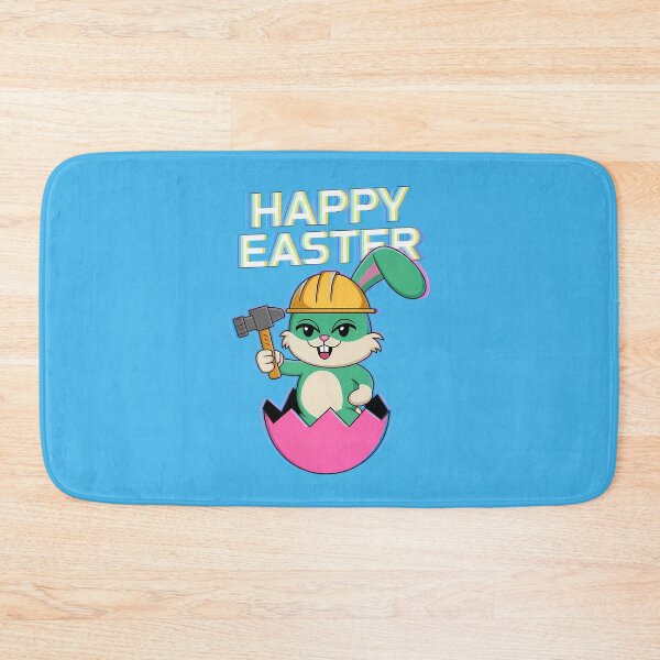 Item preview, Funny Easter Bunny Construction Worker designed and sold by TeeGrit.