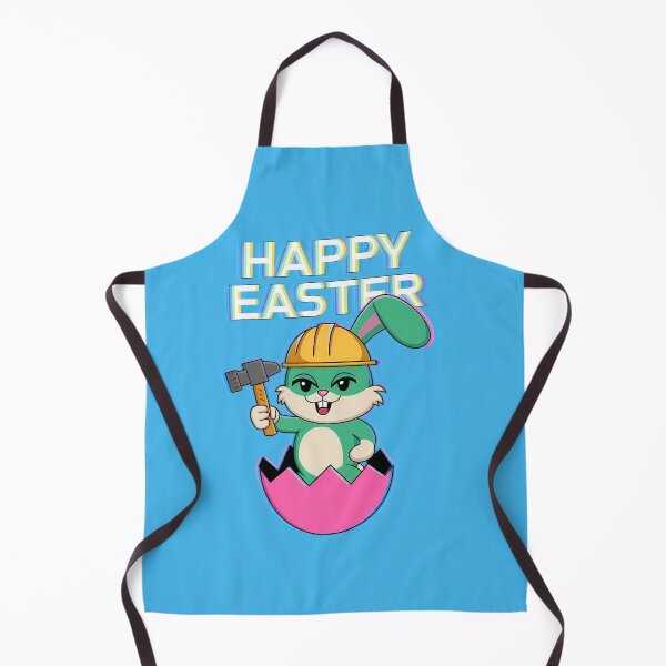 Item preview, Funny Easter Bunny Construction Worker designed and sold by TeeGrit.