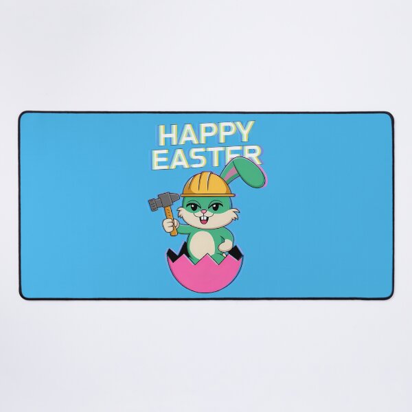 Item preview, Funny Easter Bunny Construction Worker designed and sold by TeeGrit.
