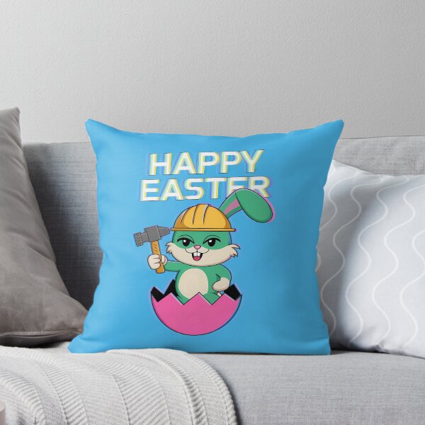 Item preview, Funny Easter Bunny Construction Worker designed and sold by TeeGrit.