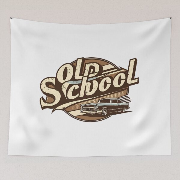 Item preview,   Vintage "Old School" T-shirt. designed and sold by Valend.
