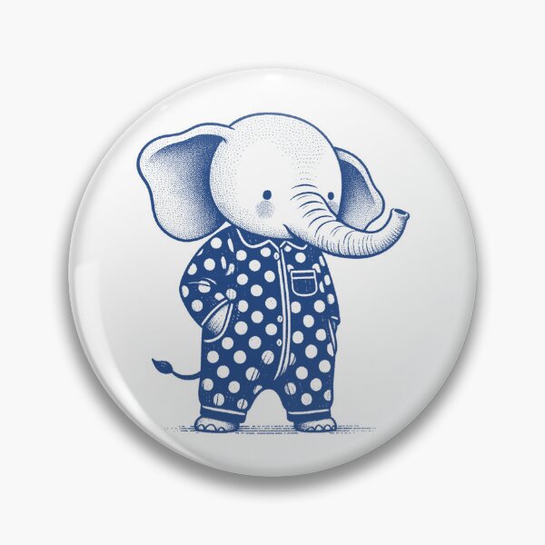 Item preview, Polka Dot Pajama Elephant designed and sold by zzz888.