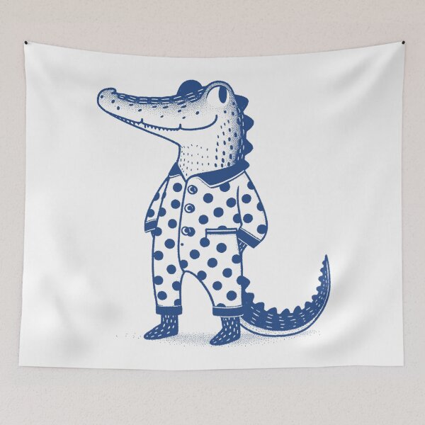 Item preview, Polka Dot Pajama Crocodile designed and sold by zzz888.