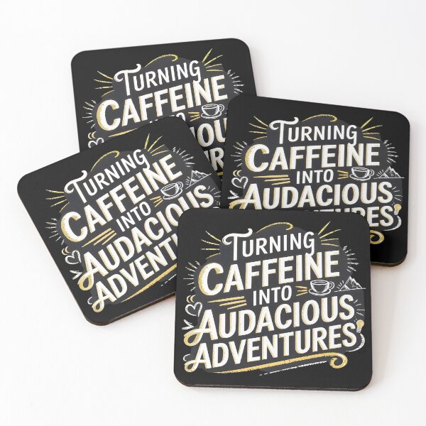 Item preview, T-Shirt Design Just Words: TURNING CAFFEINE designed and sold by ForeverPrintsOK.