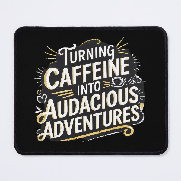 Item preview, T-Shirt Design Just Words: TURNING CAFFEINE designed and sold by ForeverPrintsOK.