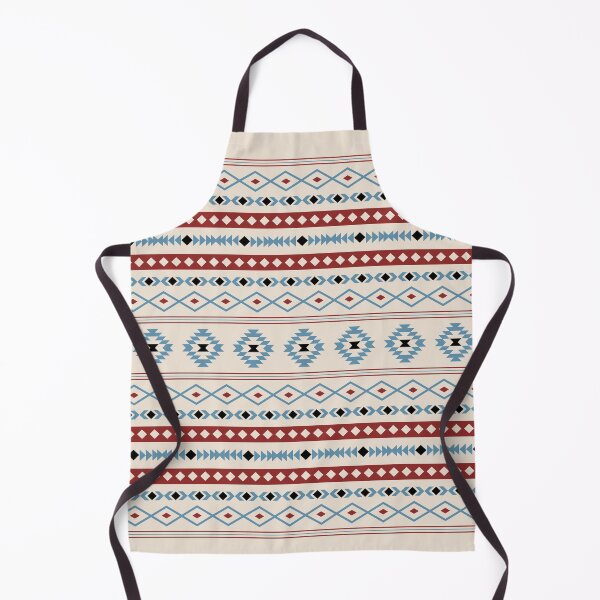 Item preview, Aztec Red Blue Black Cream Mixed Motifs Pattern designed and sold by NataliePaskell.