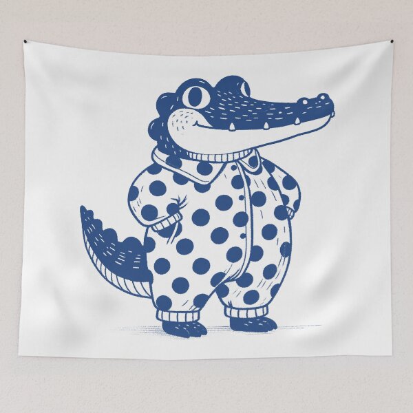 Item preview, Cheerful Polka Dot Crocodile designed and sold by zzz888.