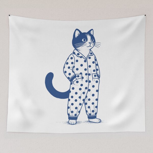 Item preview, Polka Dot Pajama Cat designed and sold by zzz888.