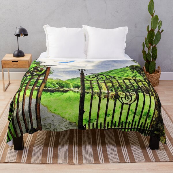 Item preview, Enchanting garden gate leading to lush green landscape designed and sold by GestaltImagery.