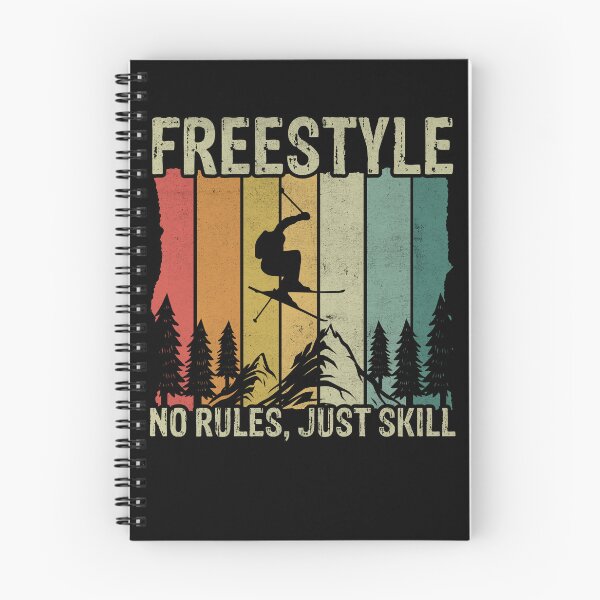 Item preview, Freestyle Skiing No Rules Just Skill Retro Ski designed and sold by PrintCrafting.