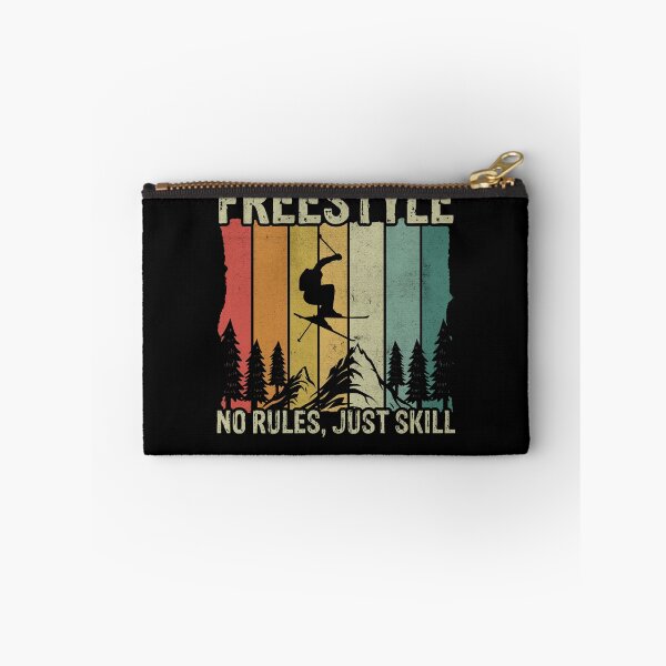 Item preview, Freestyle Skiing No Rules Just Skill Retro Ski designed and sold by PrintCrafting.