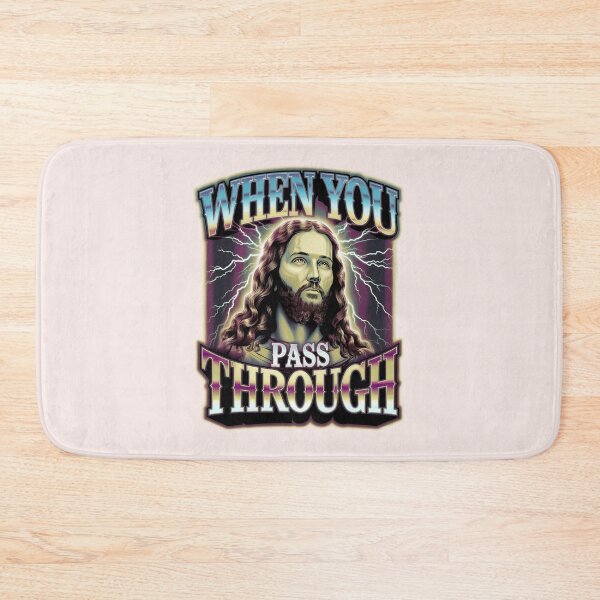 Item preview, Isaiah 43:2 – When You Pass Through | Bootleg-Style Jesus Art | Christian Streetwear designed and sold by  KnitLuv.
