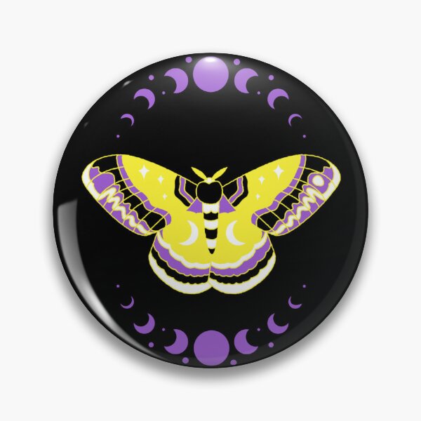 Item preview, Nonbinary Moth designed and sold by icarusoak.