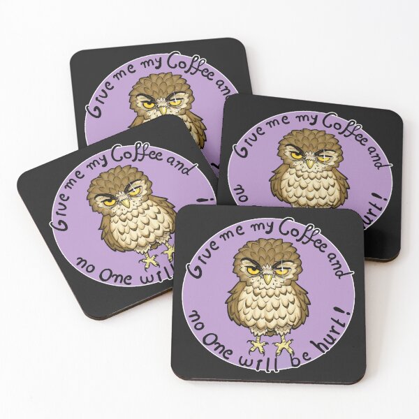 Item preview, coffee owl, no one will be hurt.... designed and sold by BloodyKiara.