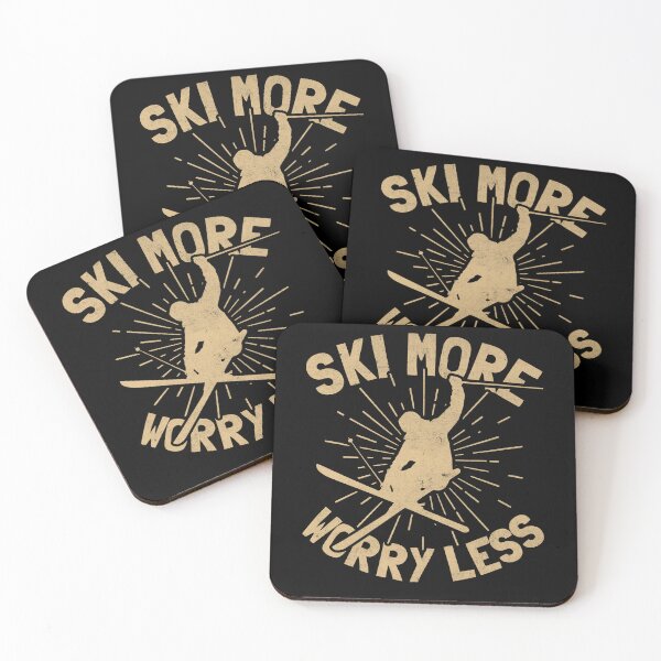 Item preview, Ski More Worry Less – Freestyle Winter Adventure designed and sold by PrintCrafting.
