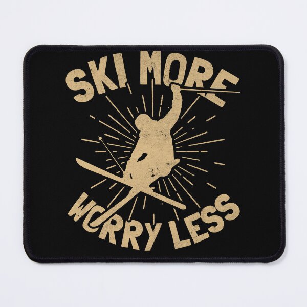 Item preview, Ski More Worry Less – Freestyle Winter Adventure designed and sold by PrintCrafting.