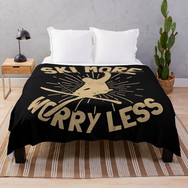 Item preview, Ski More Worry Less – Freestyle Winter Adventure designed and sold by PrintCrafting.