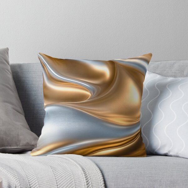 Item preview, Abstract Liquid Metal Waves designed and sold by PhoceaWallpaper.