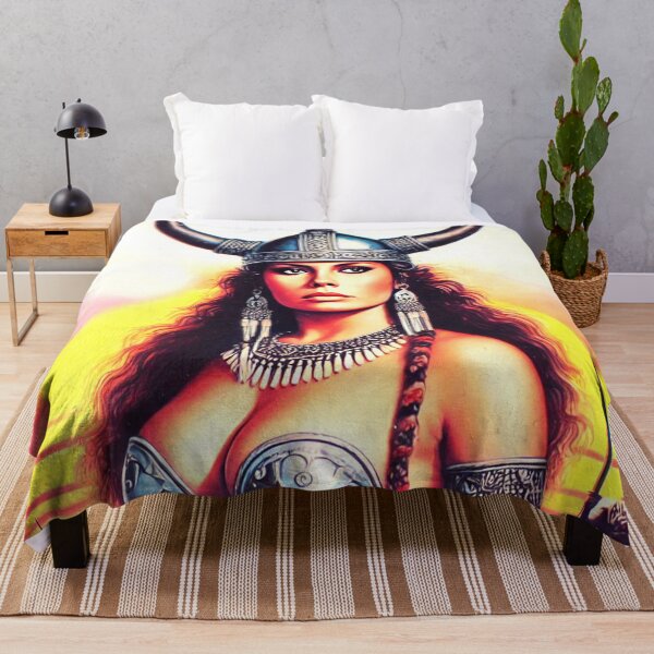 Item preview, Retro Viking Woman designed and sold by PulpVintage.