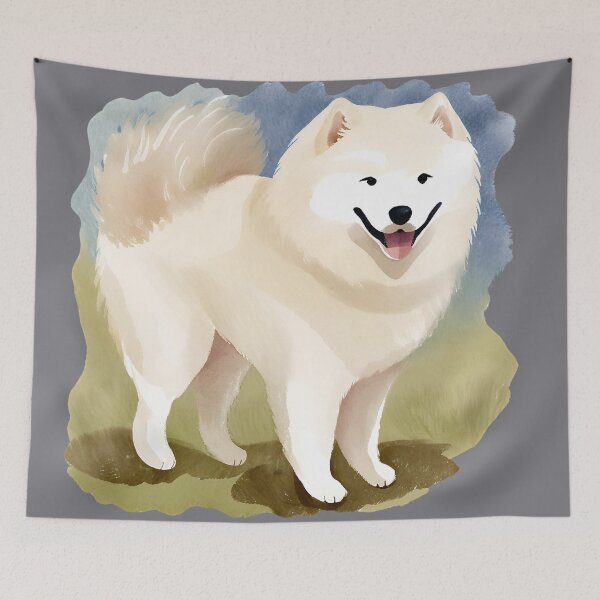 Item preview, Watercolour Samoyed designed and sold by TheresaNicole.
