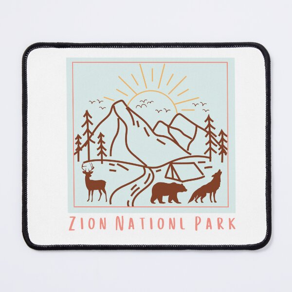 Item preview, Zion National State Park Classic Doodle T-shirt Sticker designed and sold by ThinkNature!.