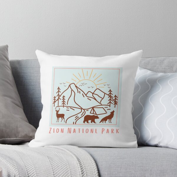 Artikelvorschau, Zion National State Park - Klassisches Gekritzel-T-Shirt Sticker entworfen und verkauft von ThinkNature!.