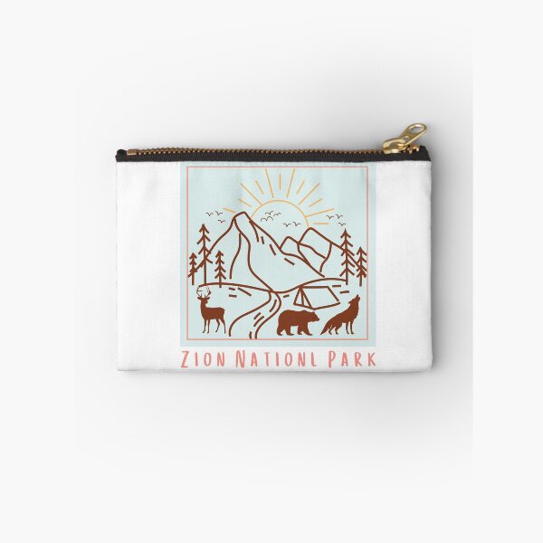 Item preview, Pegatina para camiseta con dibujo clásico del parque estatal nacional Zion designed and sold by ThinkNature!.