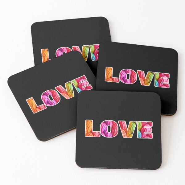 Item preview, Love, colorful cute knitted writing designed and sold by silent-violin.