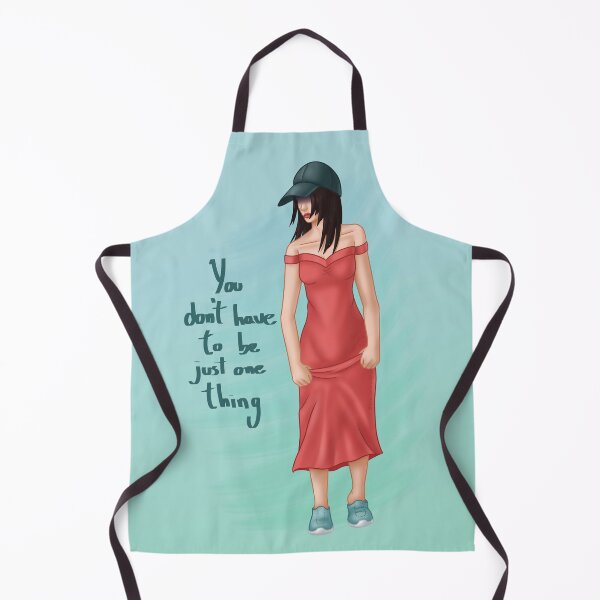 Item preview, Woman with a party dress, a cap and sneakers designed and sold by AssortedDrawings.
