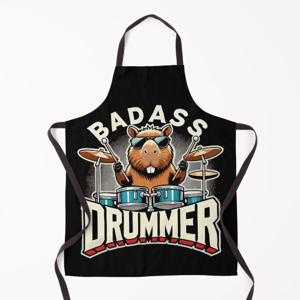 Item preview, Tough Drummer Capybara cool gift designed and sold by Pineapple-Tree.
