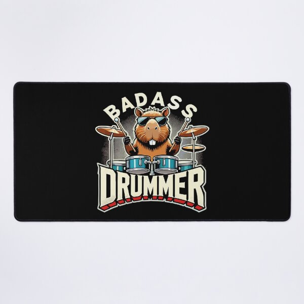 Item preview, Tough Drummer Capybara cool gift designed and sold by Pineapple-Tree.
