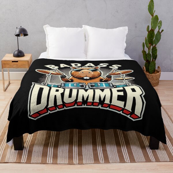 Item preview, Tough Drummer Capybara cool gift designed and sold by Pineapple-Tree.