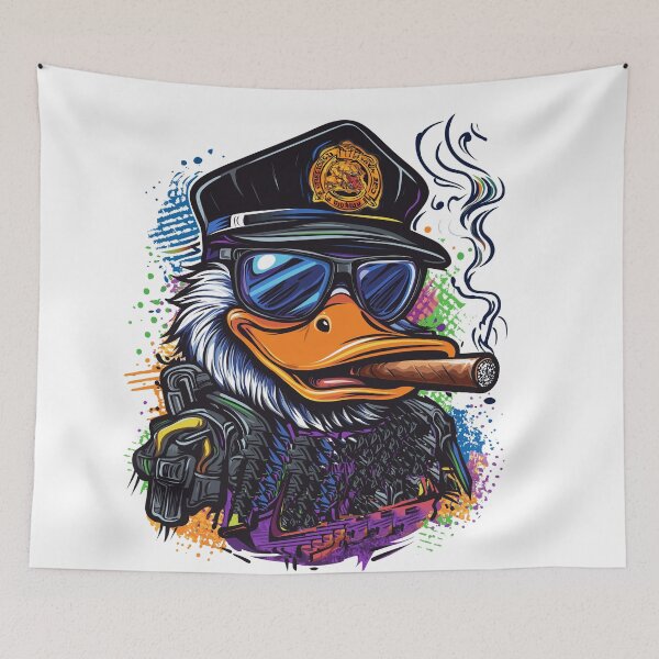 Item preview, Rubber Duck smoking a cigar designed and sold by JanChryzostom.