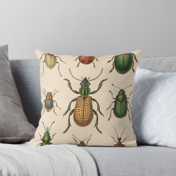Item preview, antique vintage botanical poster with bugs designed and sold by DuskTillDown.